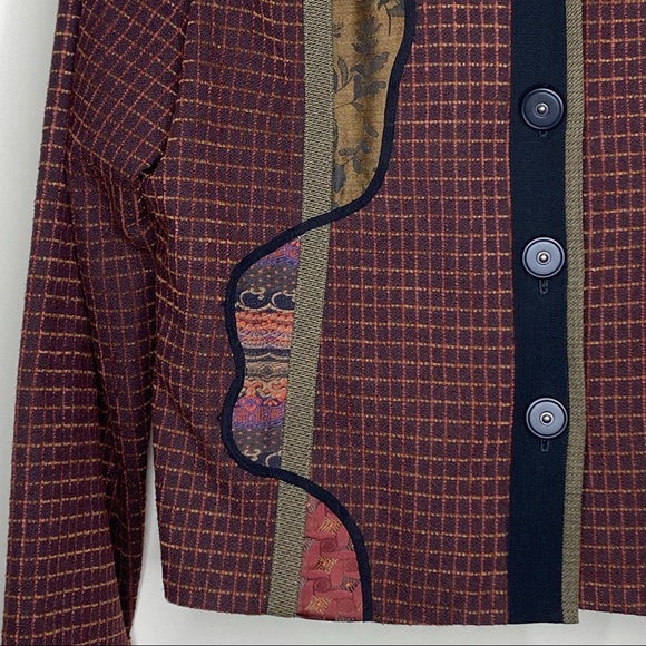 Canvasbacks || Wool Blend; Collared Blazer/Jacket with Texture Design; Size S - Picture 4 of 14